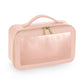 Boutique Clear Window Travel Case - Soft Pink