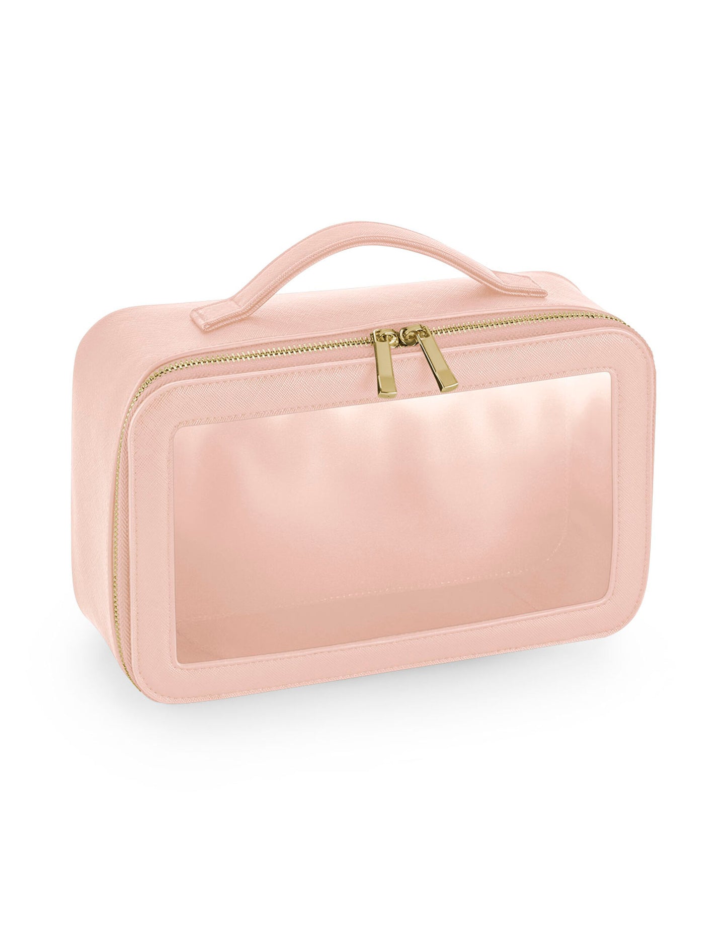 Boutique Clear Window Travel Case - Soft Pink