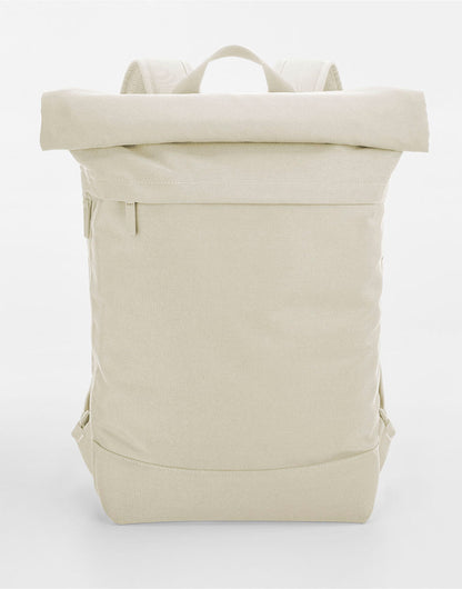 Simplicity Roll Top Backpack - Beige