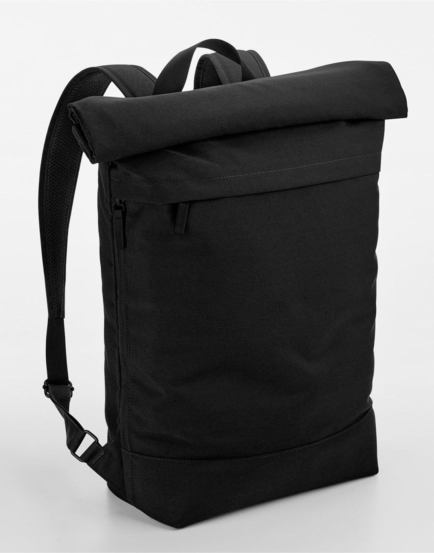 Simplicity Roll Top Backpack - Black