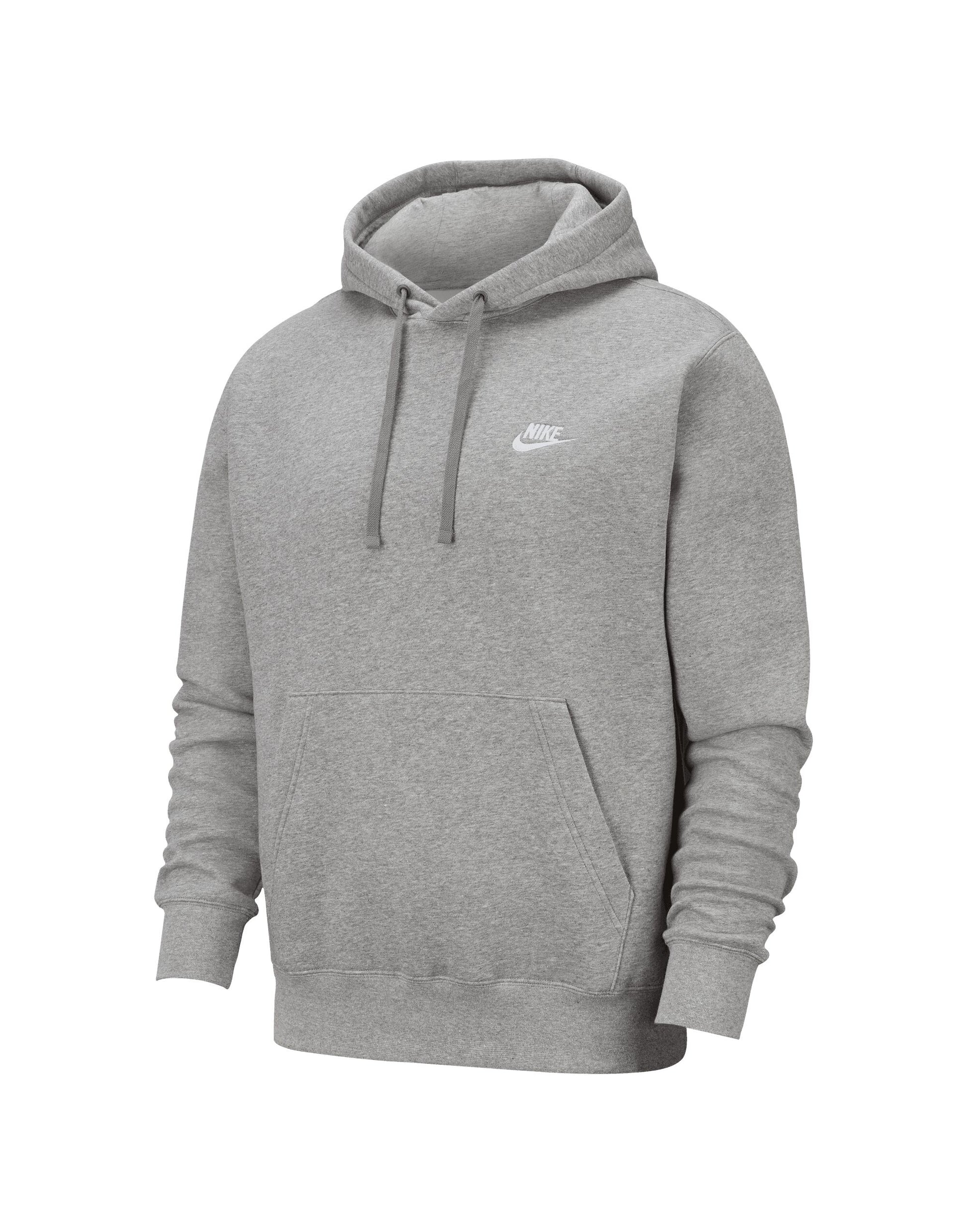 Sportswear Club Hoodie - Dark Grey Heather/Matte Silver/White