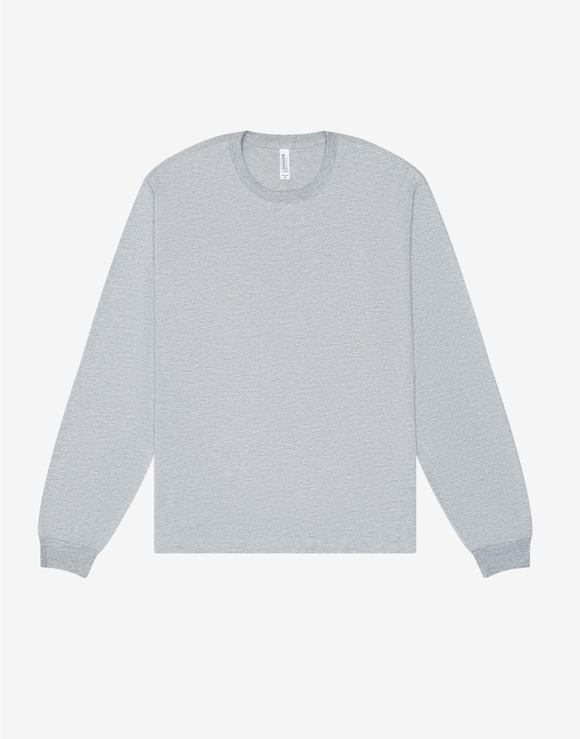 Unisex Heavy Boxy Long Sleeve Tee - Athletic Heather