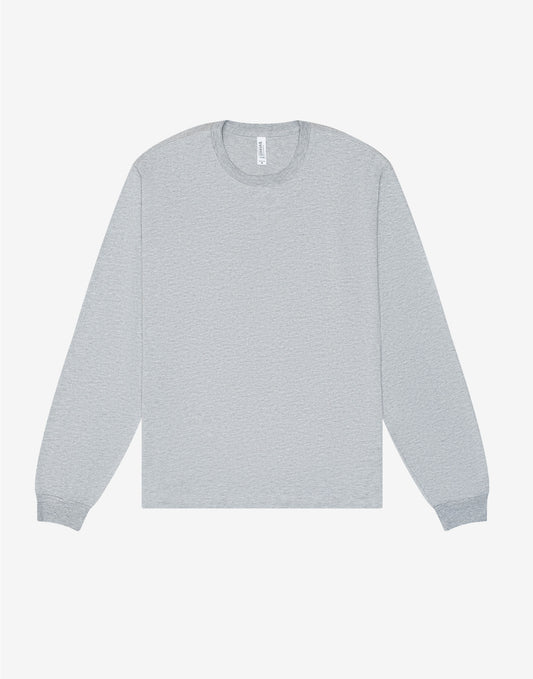 Unisex Heavy Boxy Long Sleeve Tee - Athletic Heather