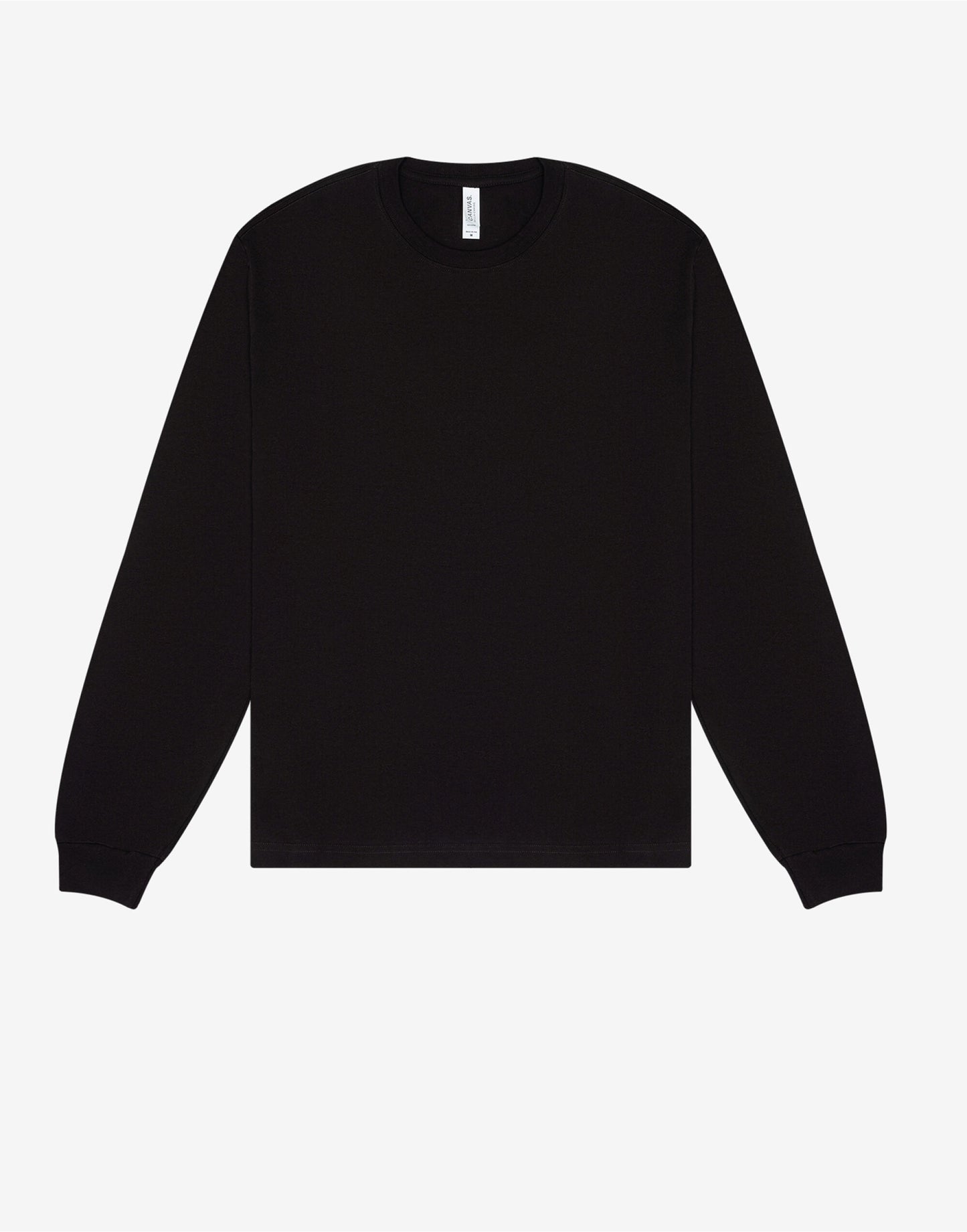 Unisex Heavy Boxy Long Sleeve Tee - Black
