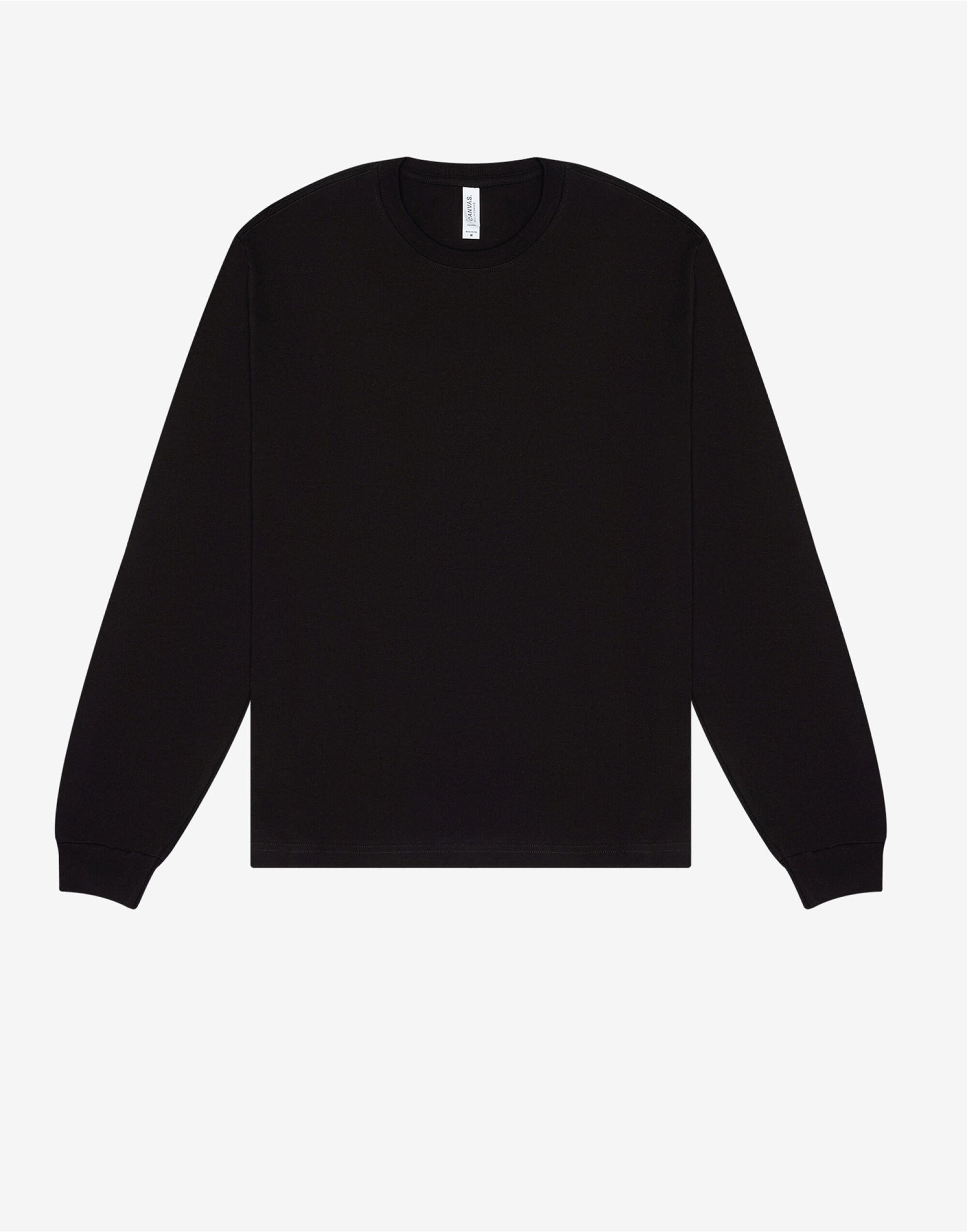 Unisex Heavy Boxy Long Sleeve Tee - Black