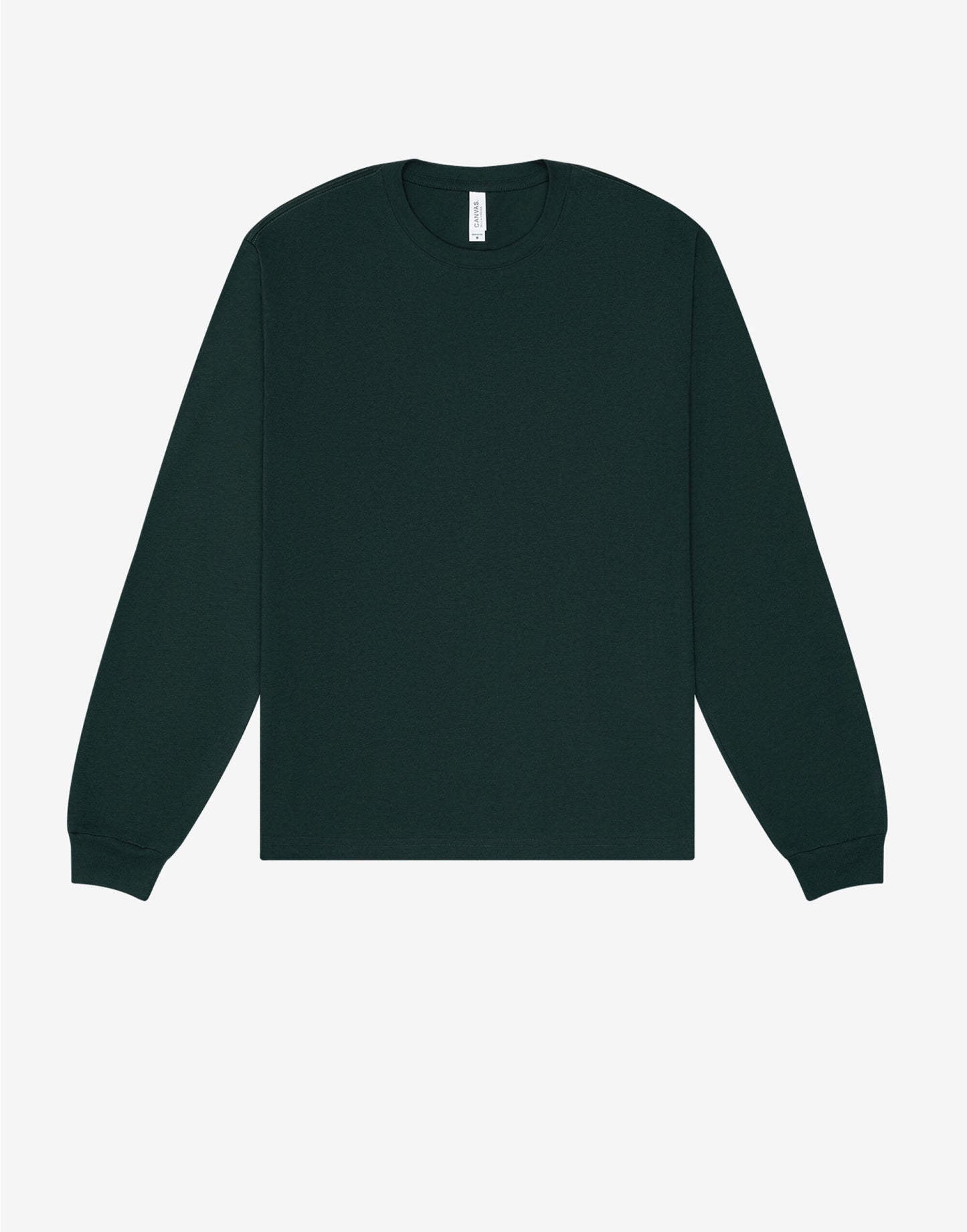 Unisex Heavy Boxy Long Sleeve Tee - Forest Green