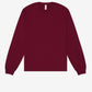 Unisex Heavy Boxy Long Sleeve Tee - Maroon