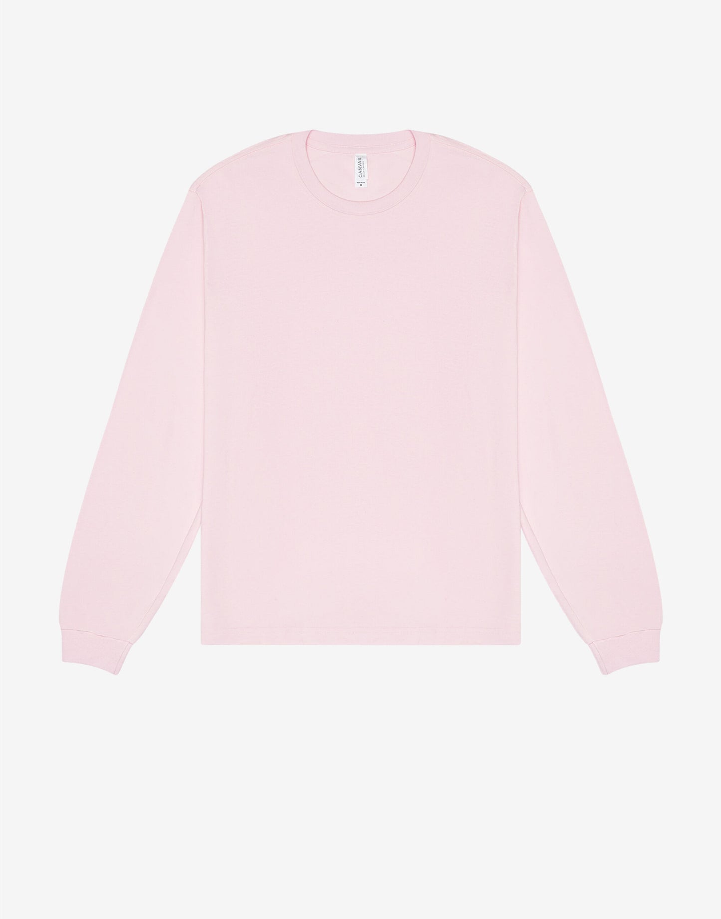 Unisex Heavy Boxy Long Sleeve Tee - Soft Pink
