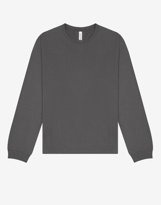 Unisex Long Sleeve Heavy Tee - Asphalt