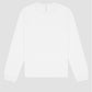 Unisex Long Sleeve Heavy Tee - White