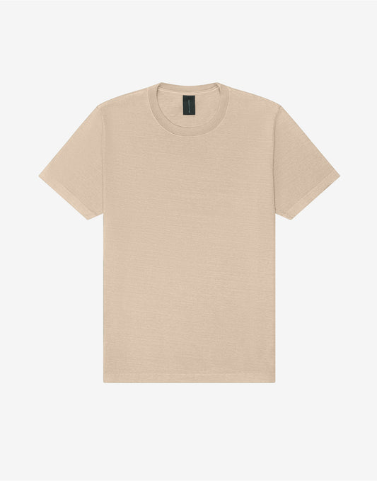 Unisex Heavyweight Washed Tee - Khaki