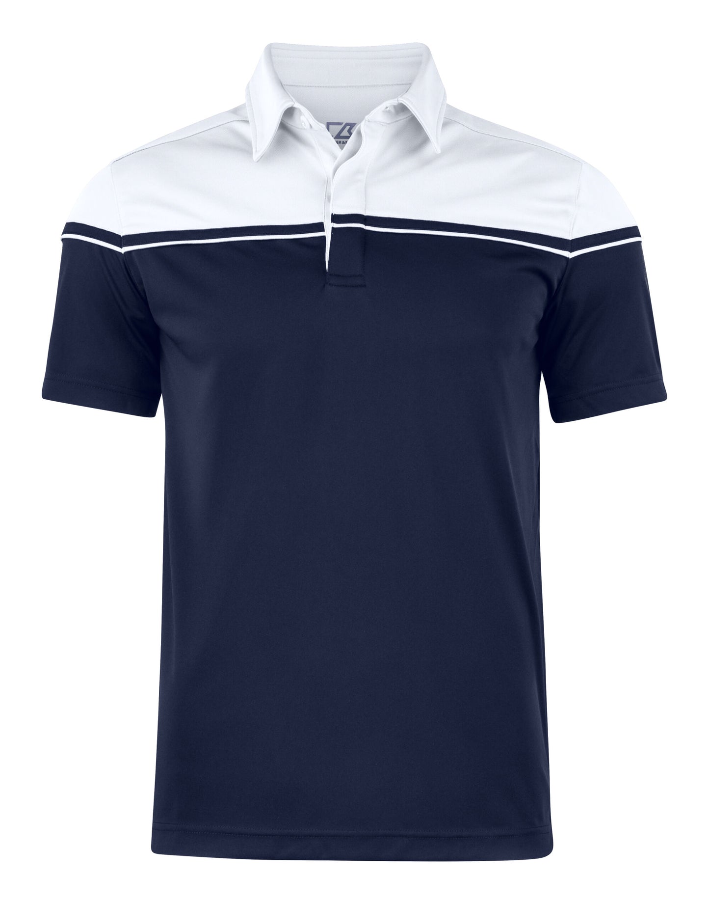 Seabeck Polo Men - Dark Navy/White