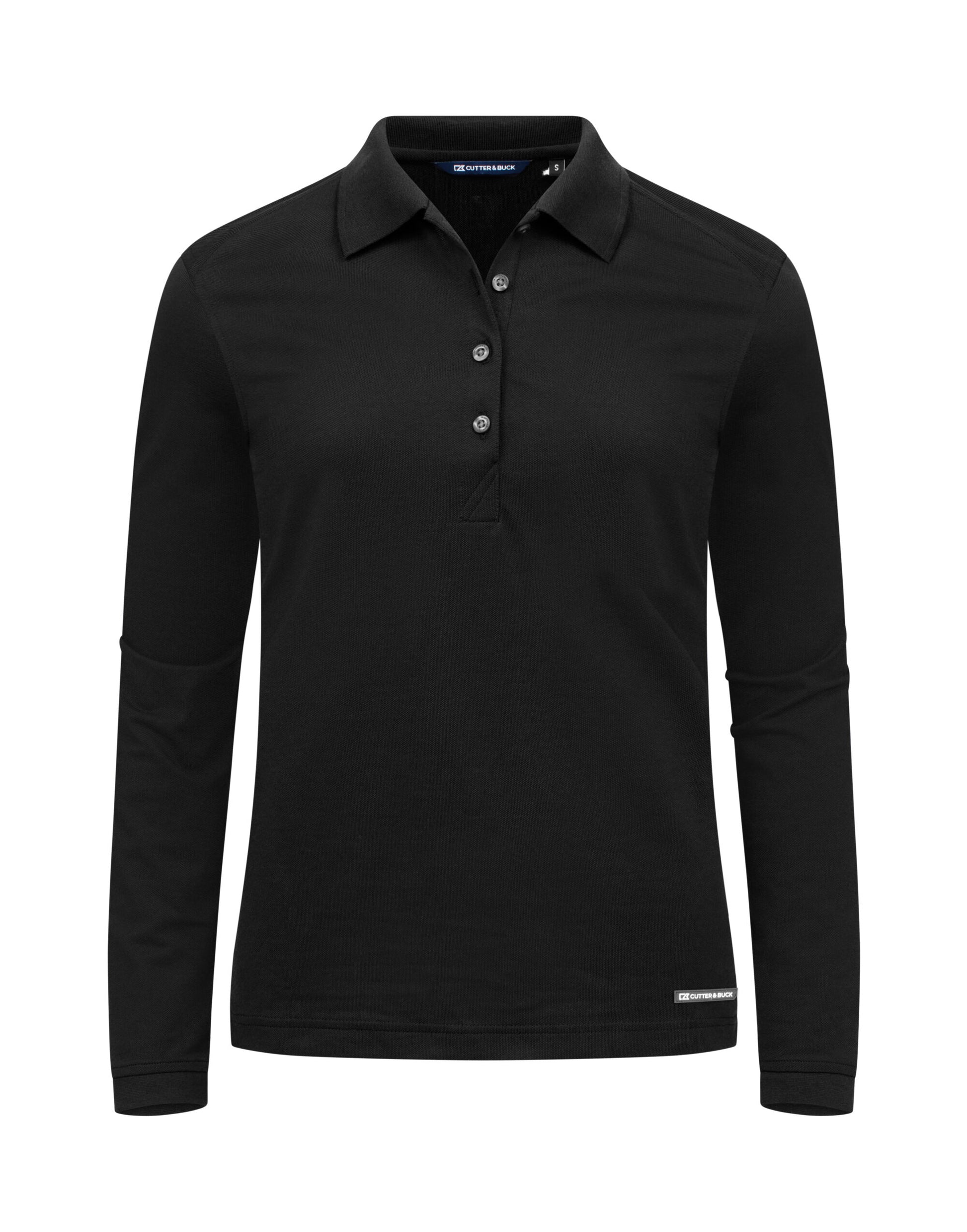 Advantage Long Sleeve Polo Women - Black