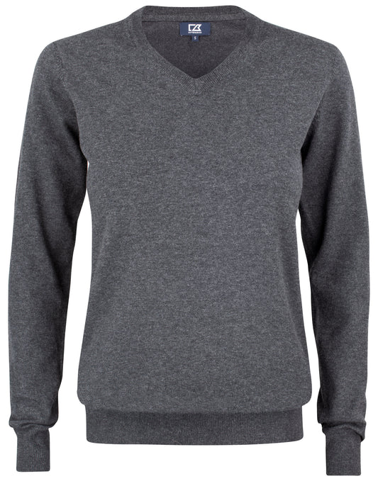 Oakville V-neck Women - Anthracite Melange