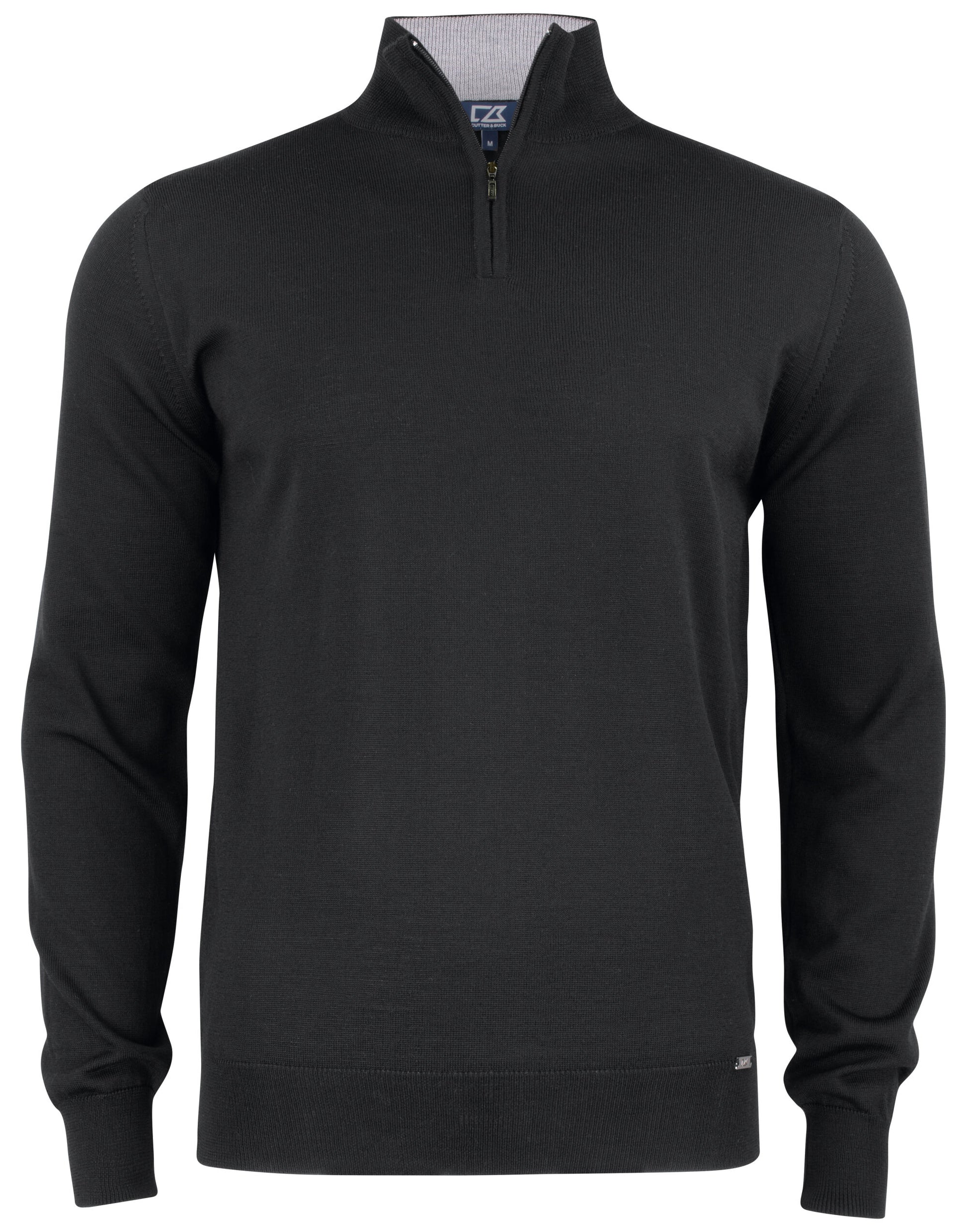Everett Half Zip Sweater - Black
