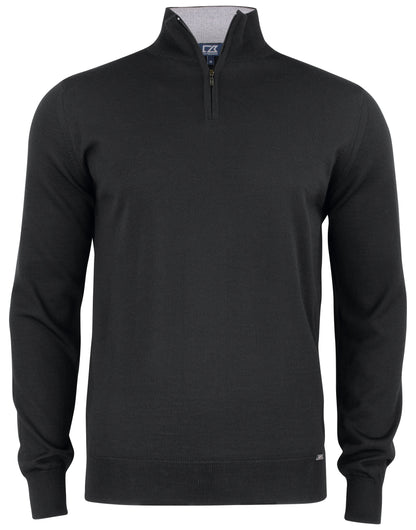Everett Half Zip Sweater - Black