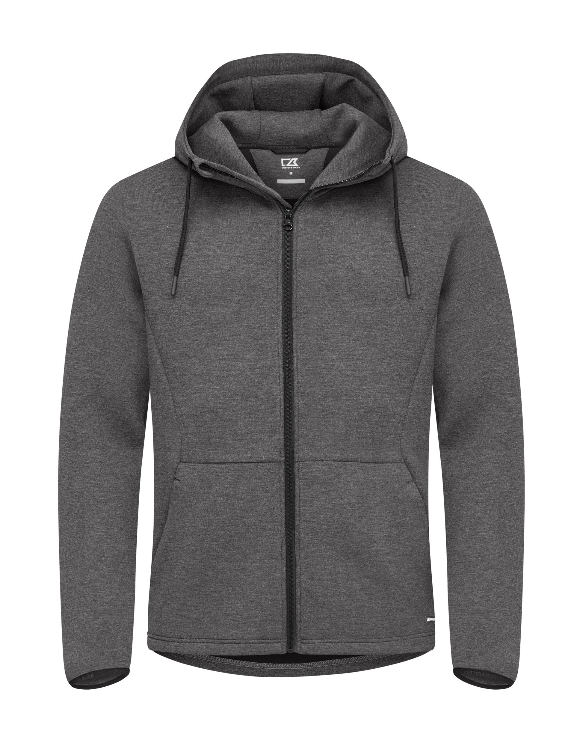 Pemberton Hood Full Zip Men - Anthracite Melange