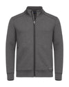Pemberton Cardigan Full Zip Men - Anthracite Melange