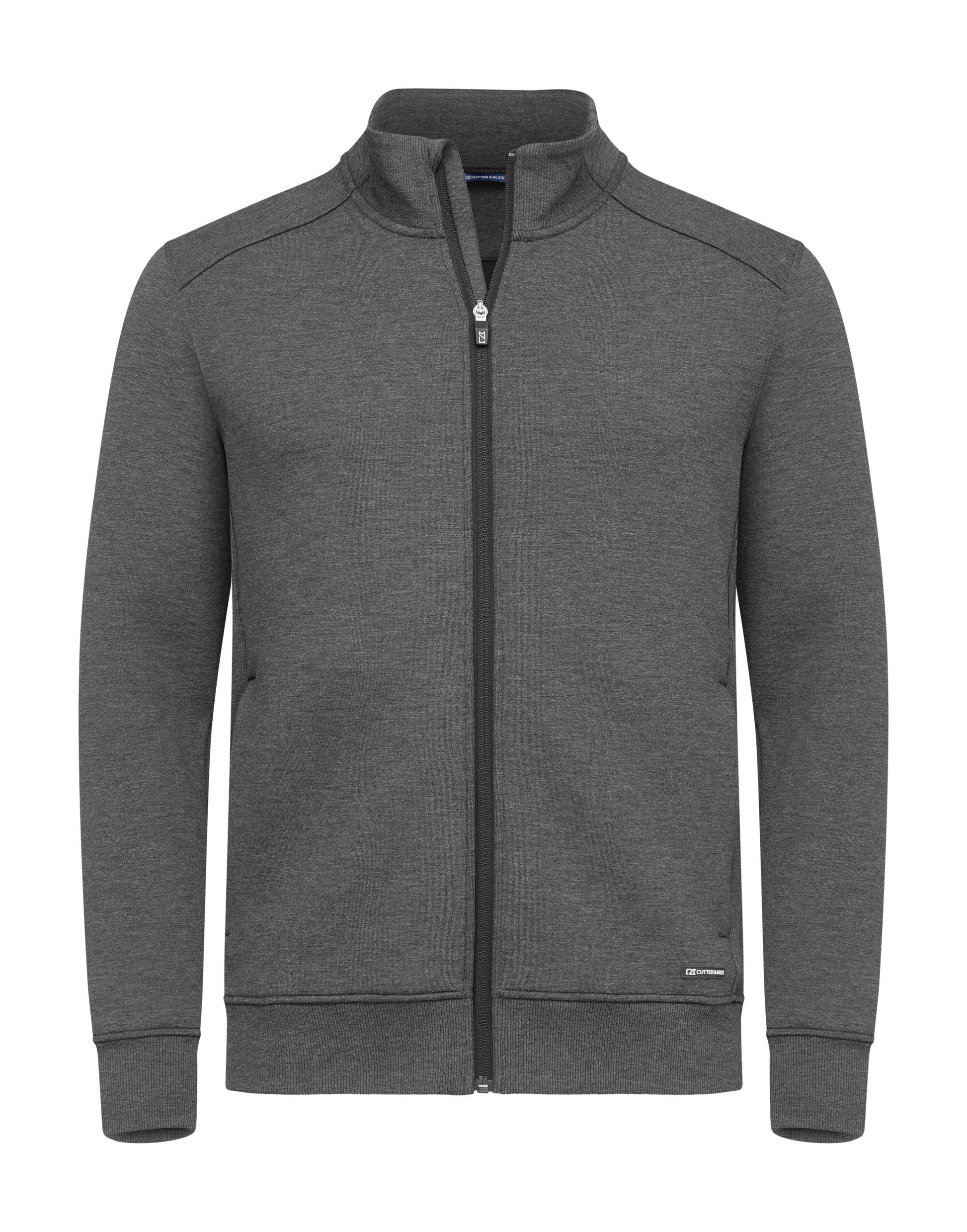 Pemberton Cardigan Full Zip Men - Anthracite Melange