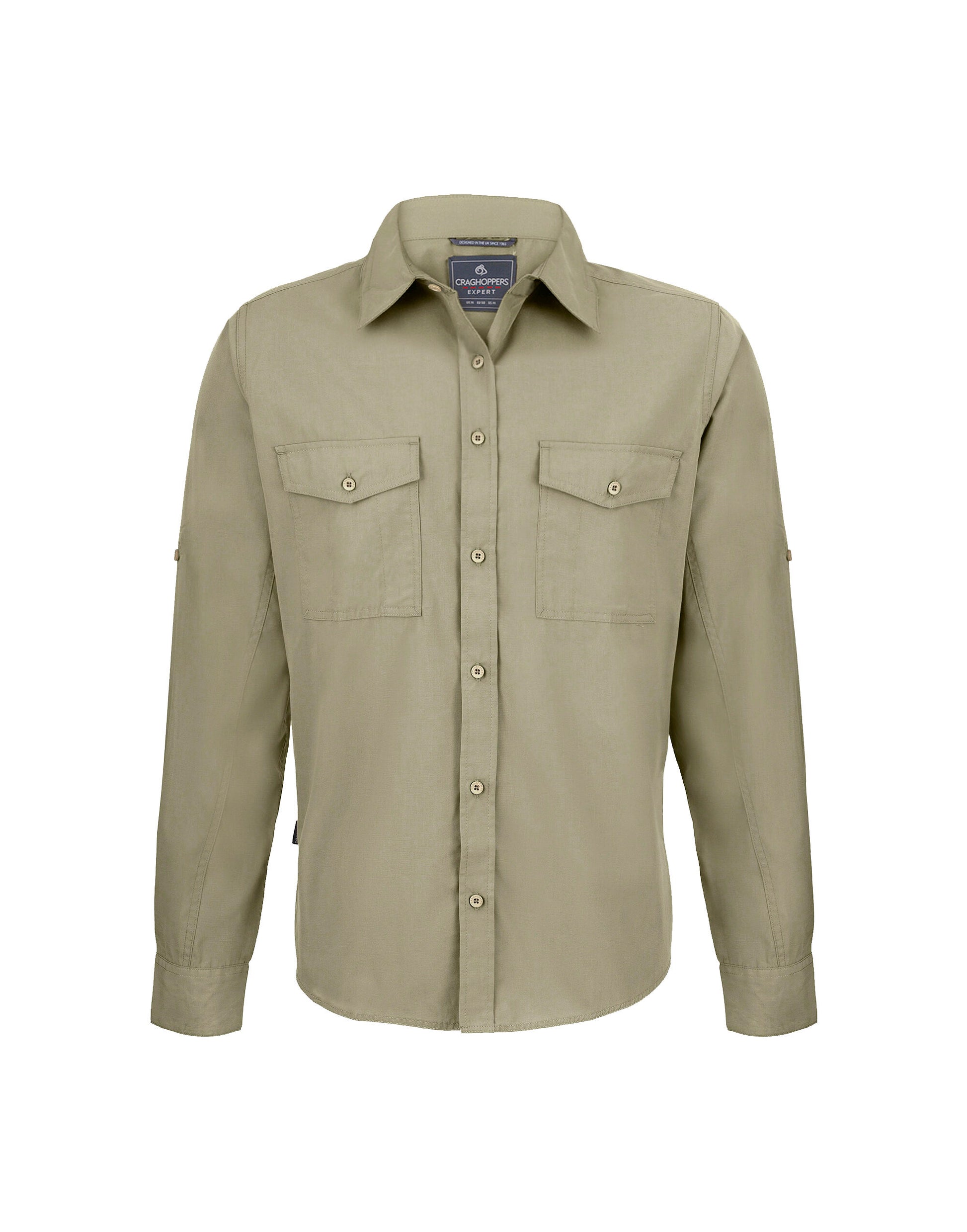 Men's Kiwi Long Sleeved Shirt - Pebble