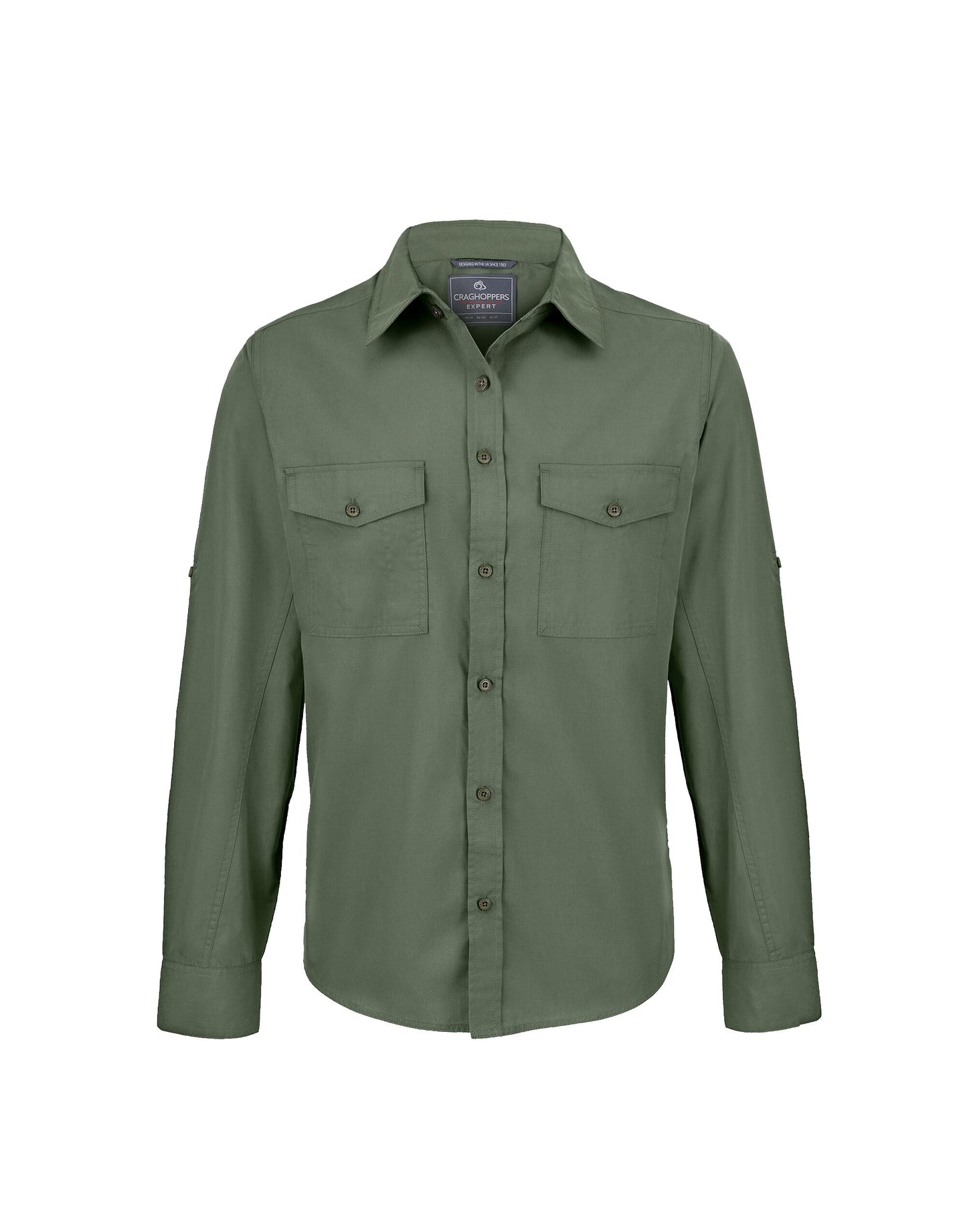 Men's Kiwi Long Sleeved Shirt - Dark Cedar Green