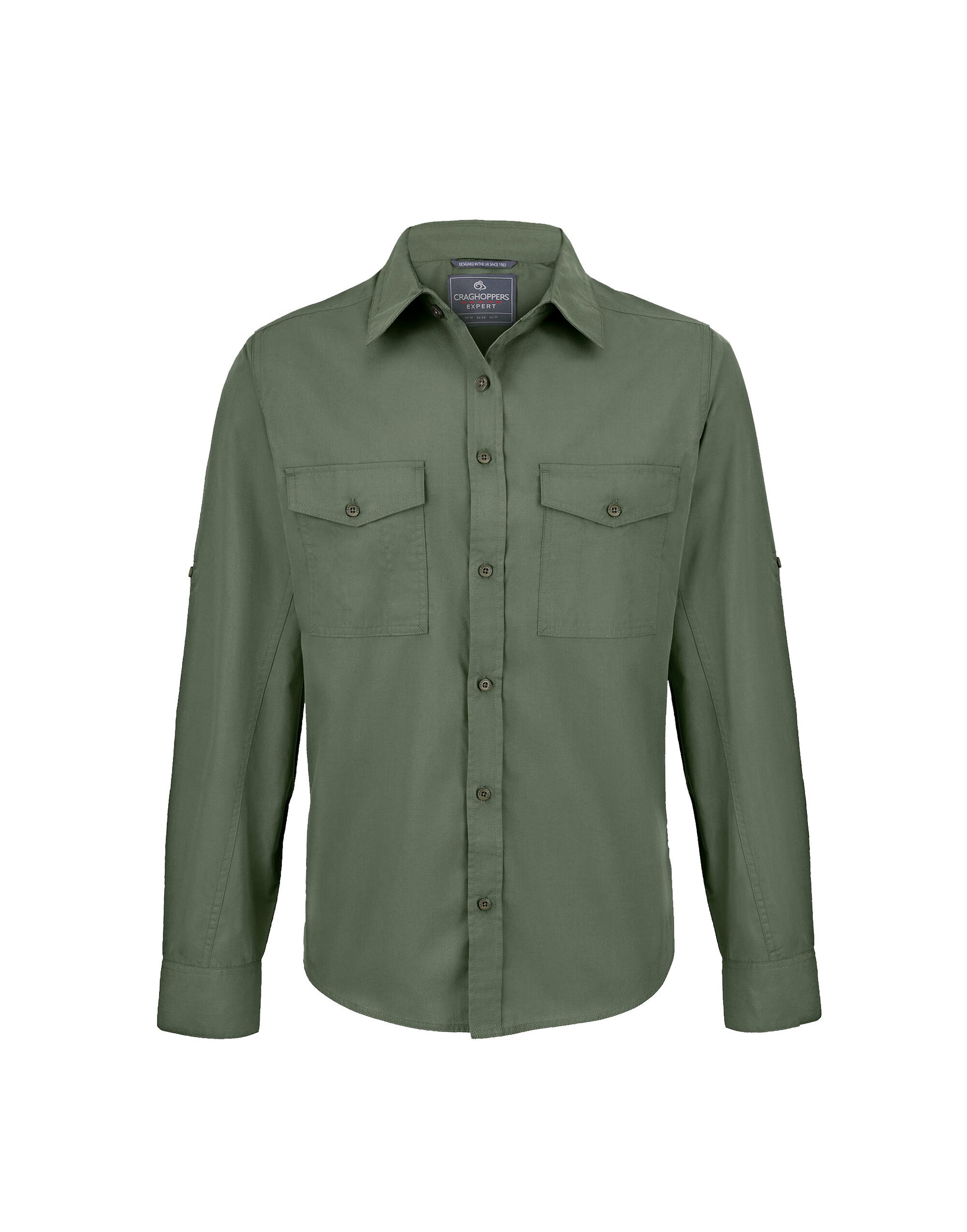 Men's Kiwi Long Sleeved Shirt - Dark Cedar Green