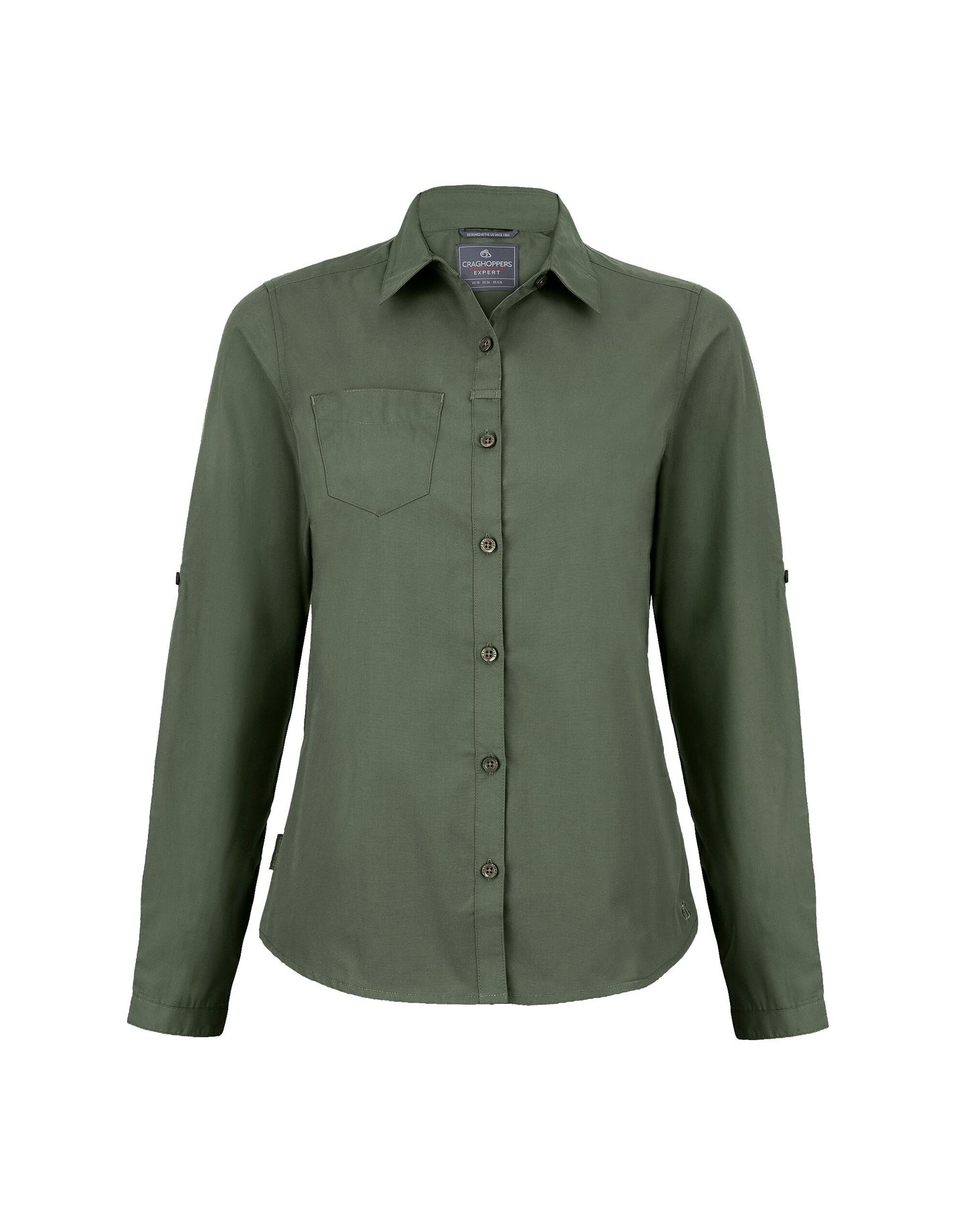 Women's Kiwi Long Sleeved Shirt - Dark Cedar Green