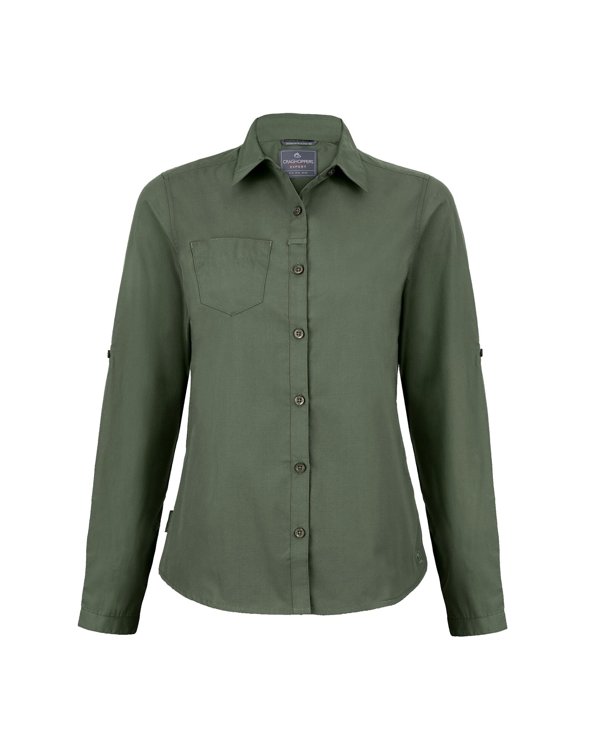 Women's Kiwi Long Sleeved Shirt - Dark Cedar Green
