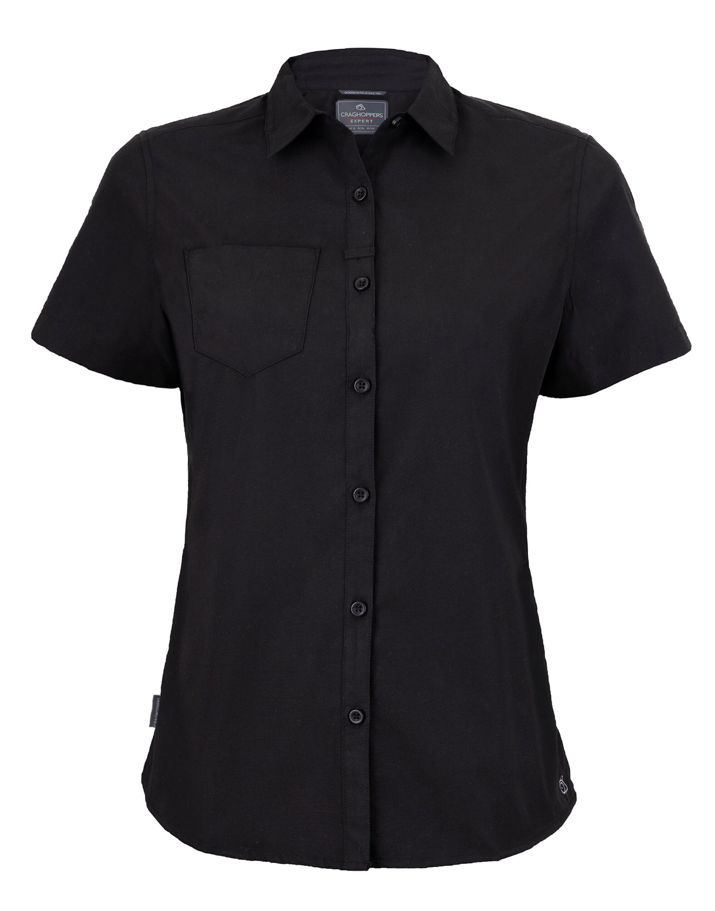 Womens Kiwi Short Sleeve Shirt - Black