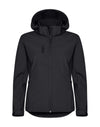Ladies Classic Softshell Hoody - Black