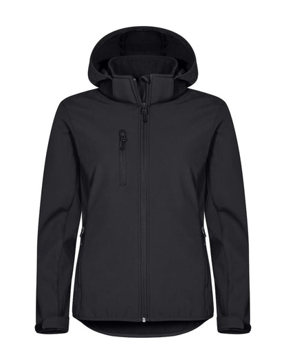 Ladies Classic Softshell Hoody - Black