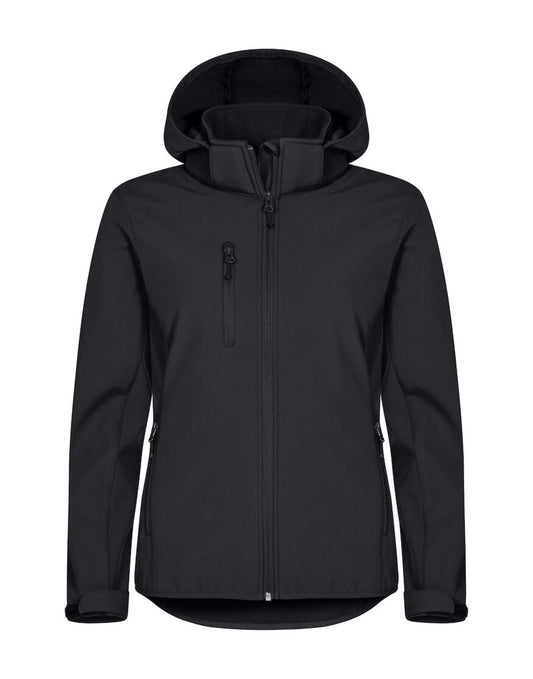 Ladies Classic Softshell Hoody - Black