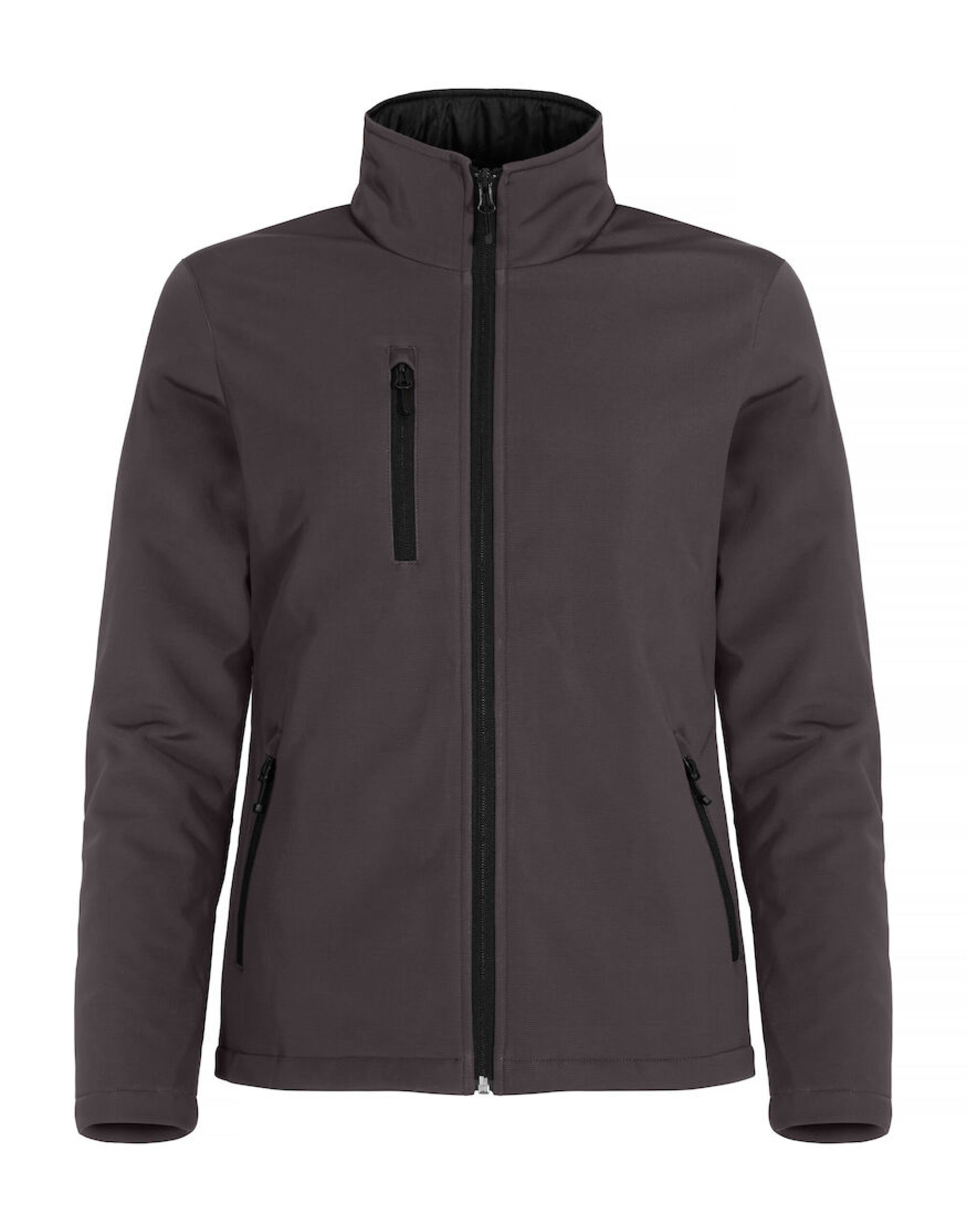 Ladies Padded Softshell - Dark Grey