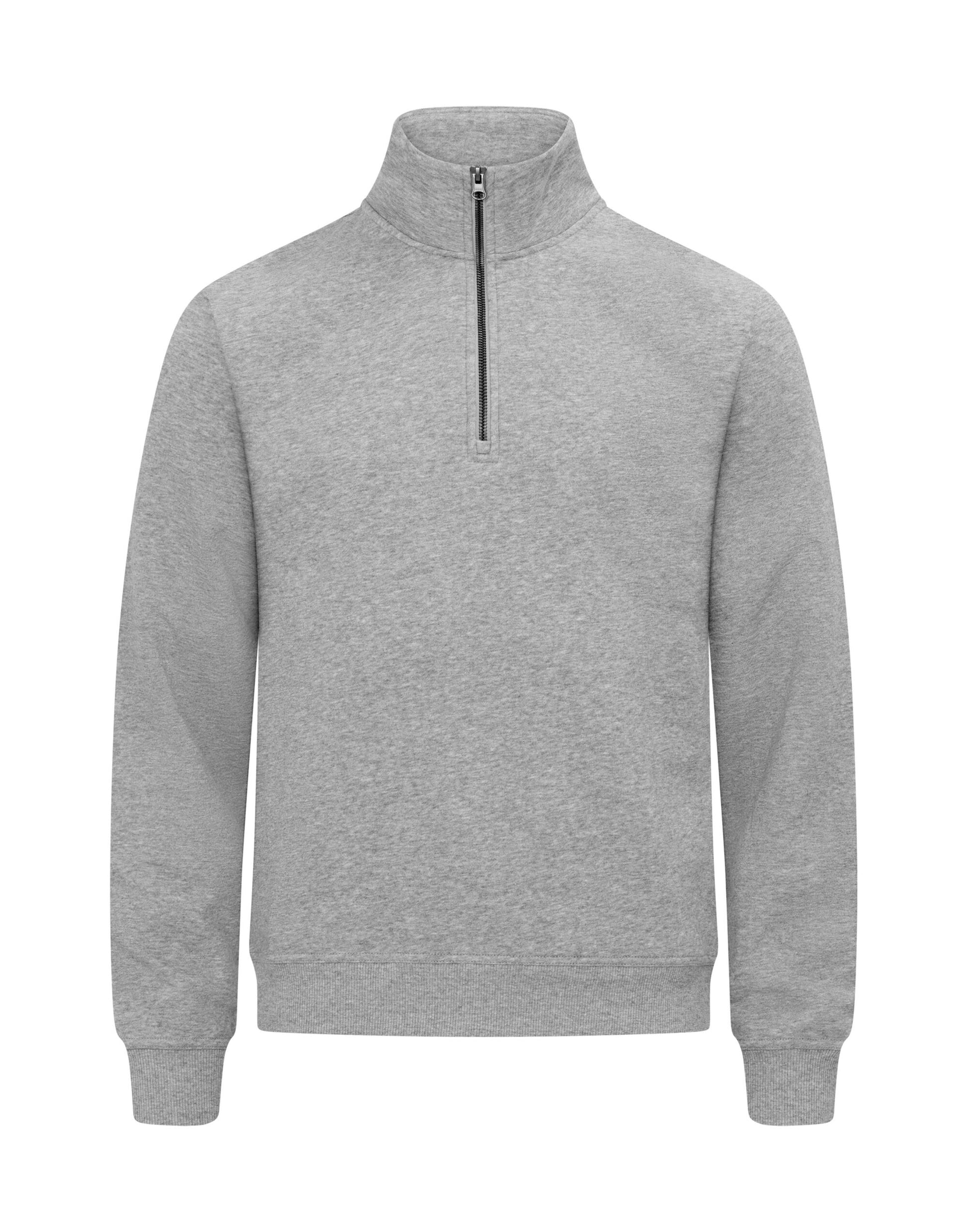 Miami Half Zip _x000D_ - Grey Melange