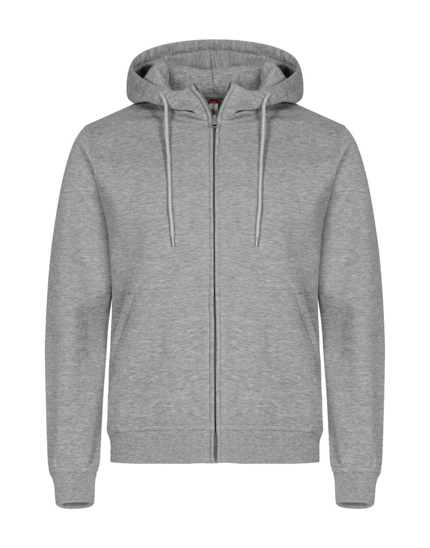 Miami Full Zip Hoody - Grey Melange
