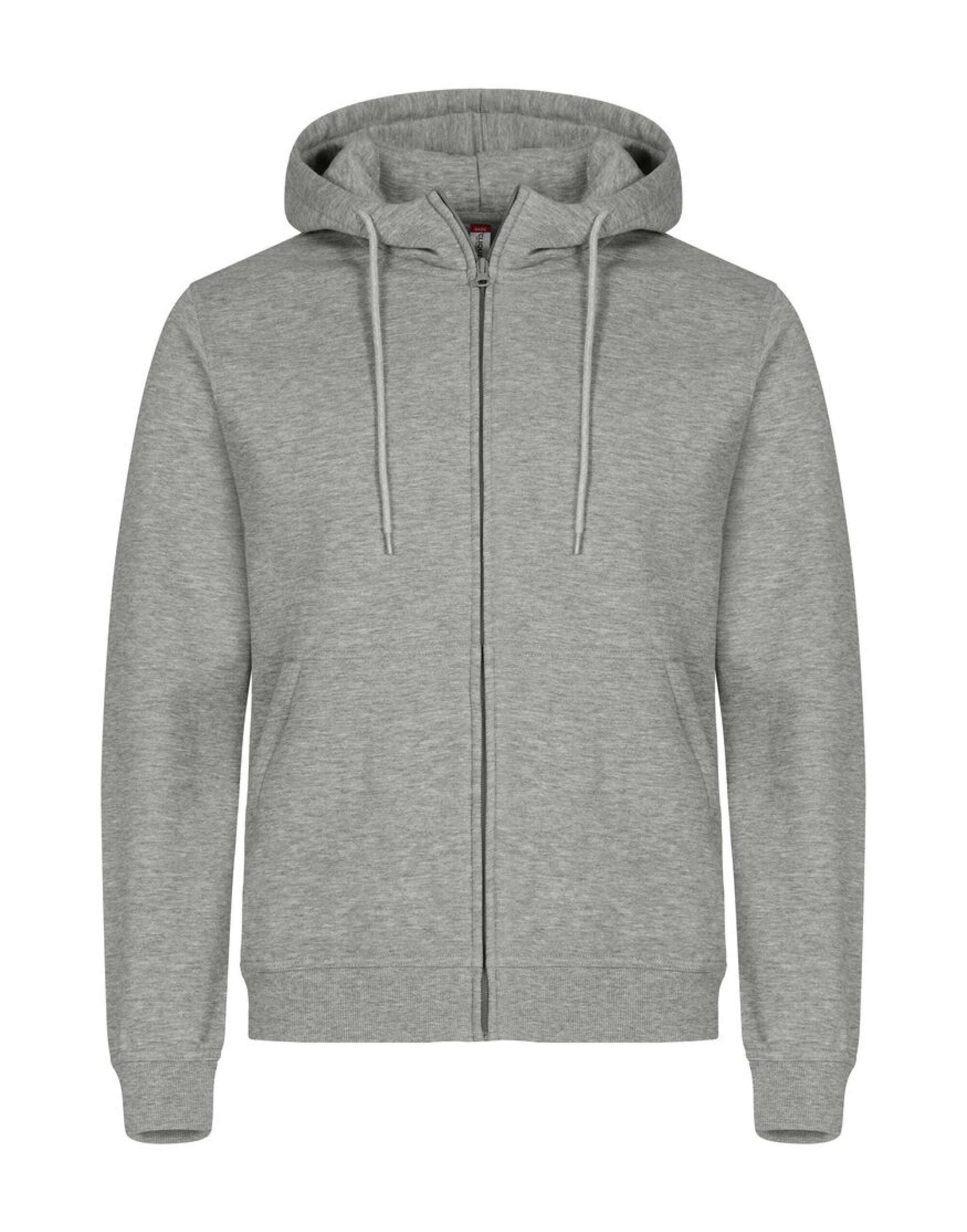 Miami Full Zip Hoody - Grey Melange