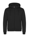 Miami Full Zip Hoody - Black