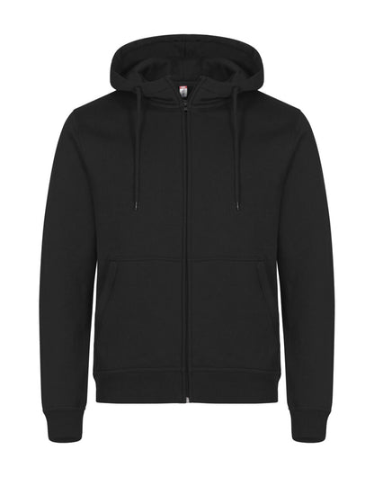 Miami Full Zip Hoody - Black