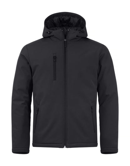 Padded Hoody Softshell - Black