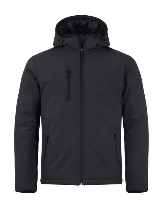 Padded Hoody Softshell - Black