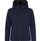 Ladies Padded Softshell Hoody - Dark Navy