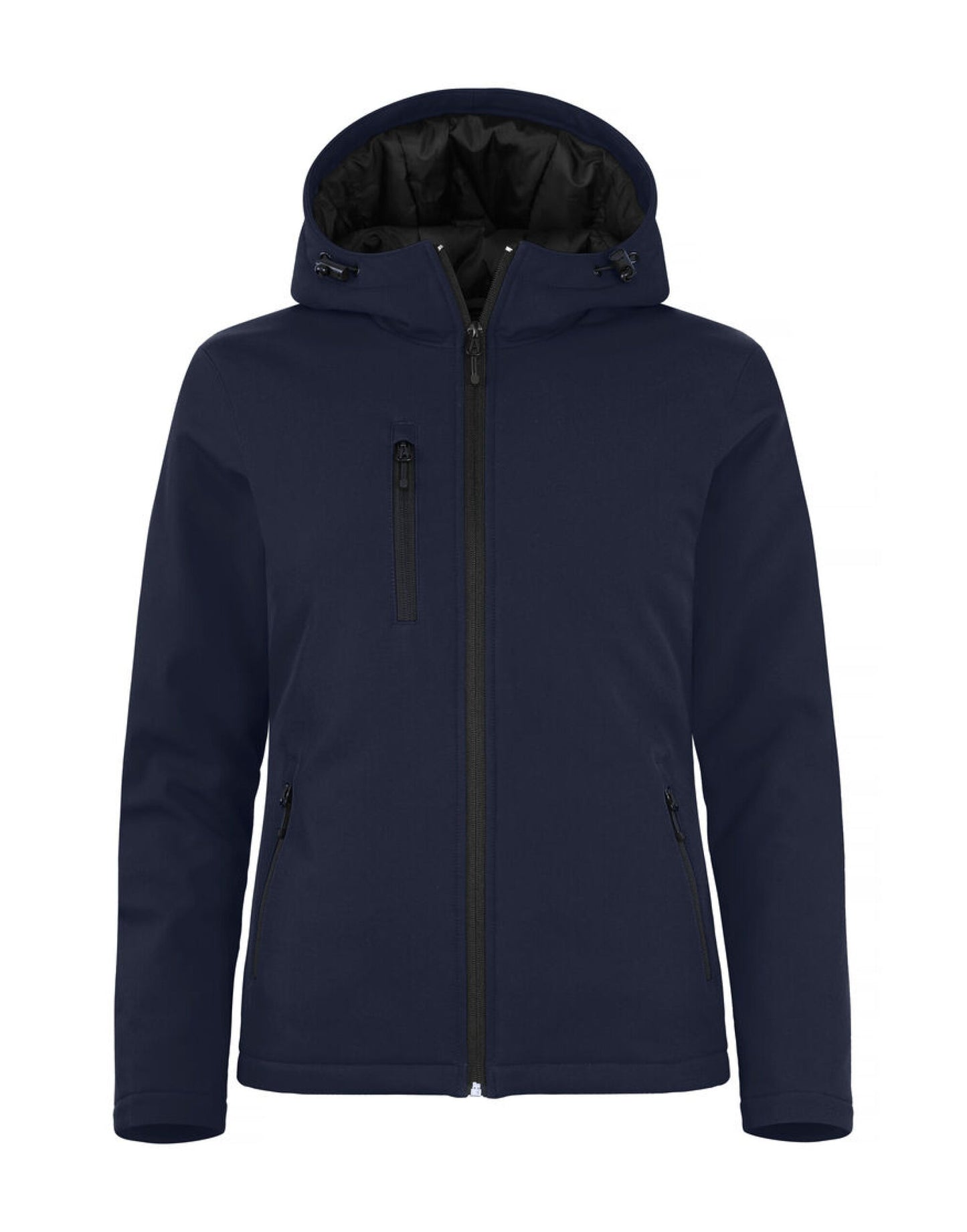 Ladies Padded Softshell Hoody - Dark Navy