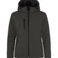 Ladies Padded Softshell Hoody - Dark Grey