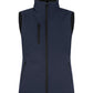 Ladies Padded Softshell Vest - Dark Navy