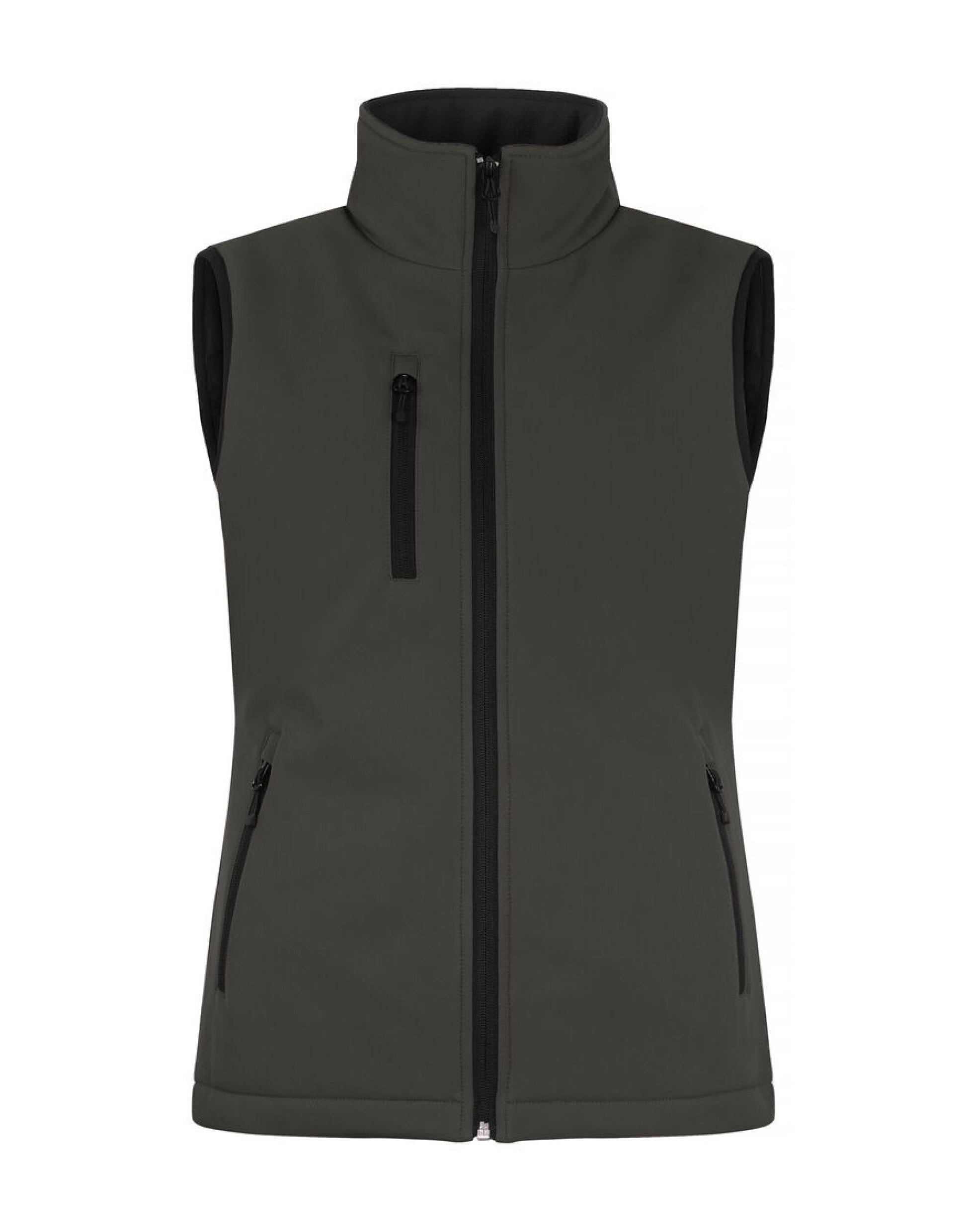 Ladies Padded Softshell Vest - Dark Grey