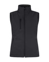 Ladies Padded Softshell Vest - Black