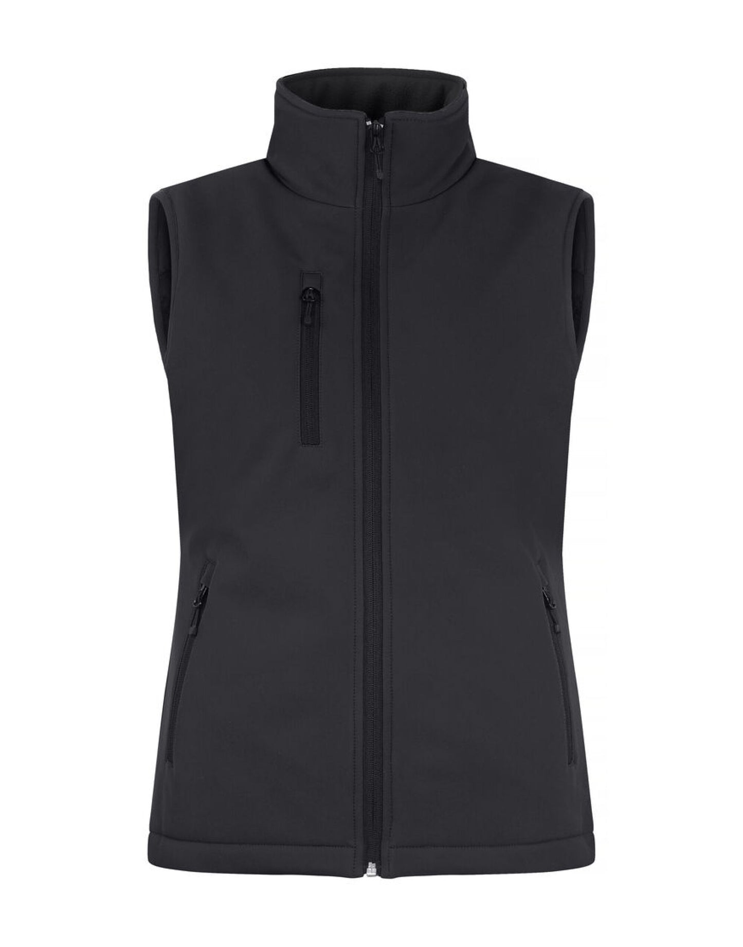 Ladies Padded Softshell Vest - Black