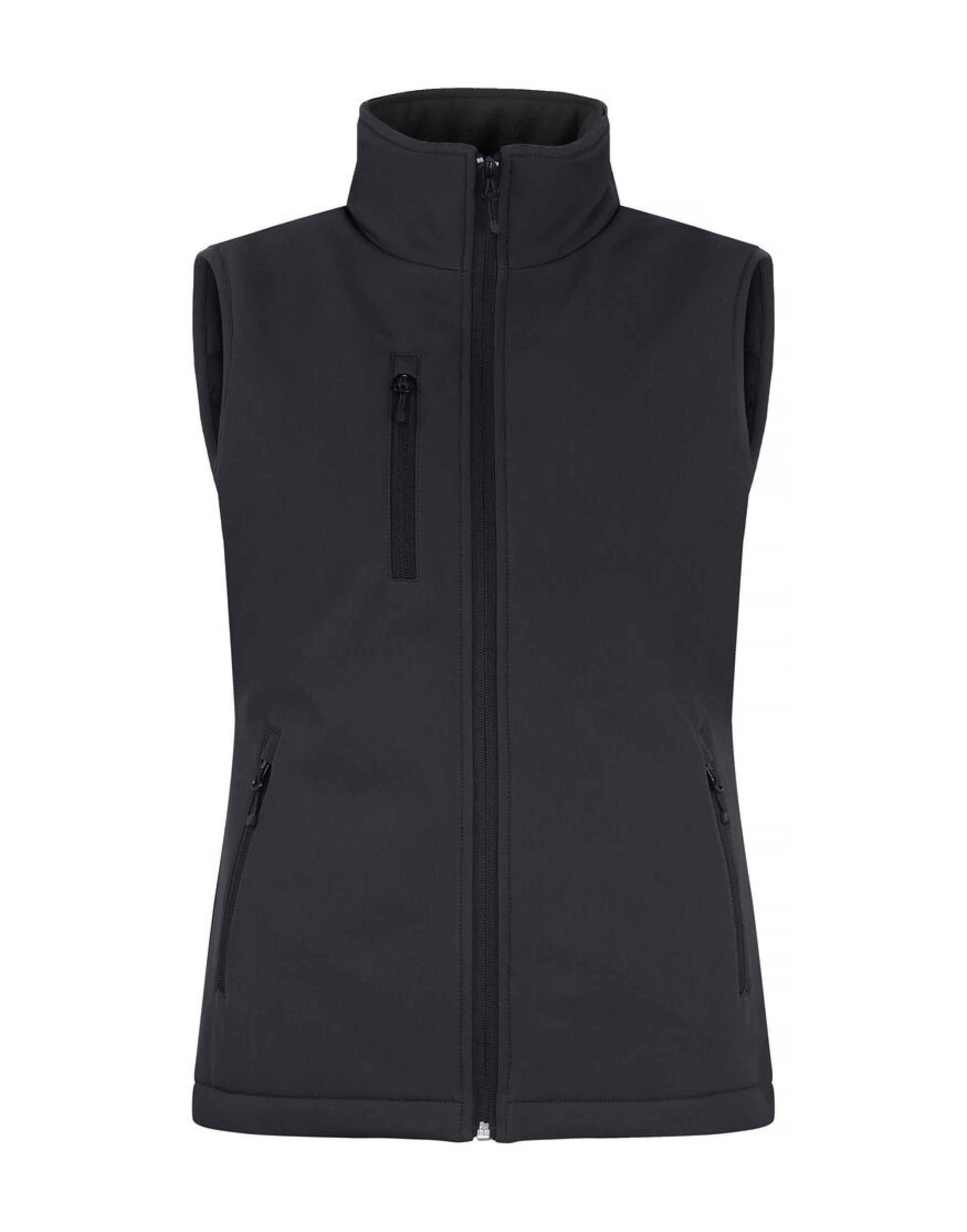 Ladies Padded Softshell Vest - Black