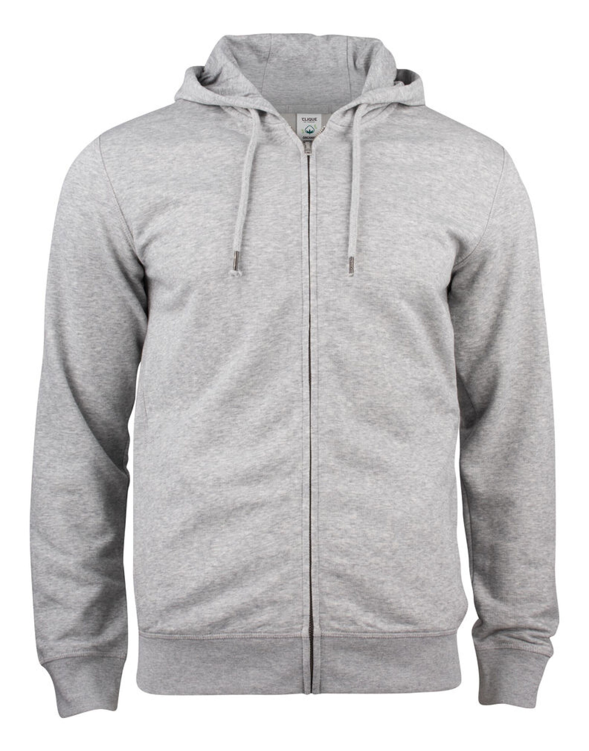 Premium OC Full Zip Hoody - Grey Melange