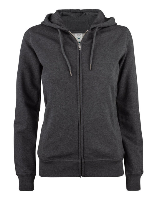 Ladies Premium OC Full Zip Hoody - Anthracite Melange